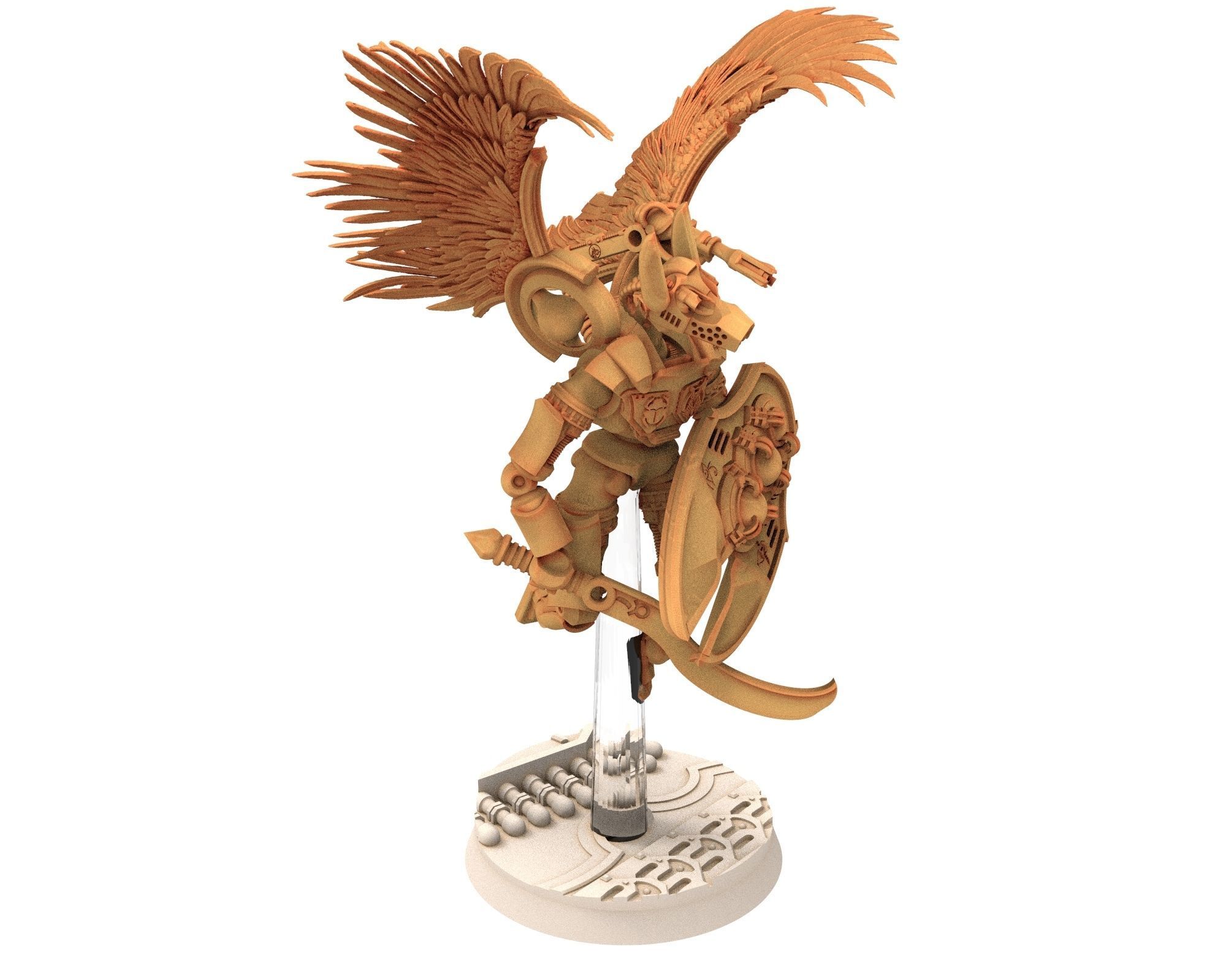 Anubis Akhet Thout Assault Battle Drone modular miniatures  3D print model_3