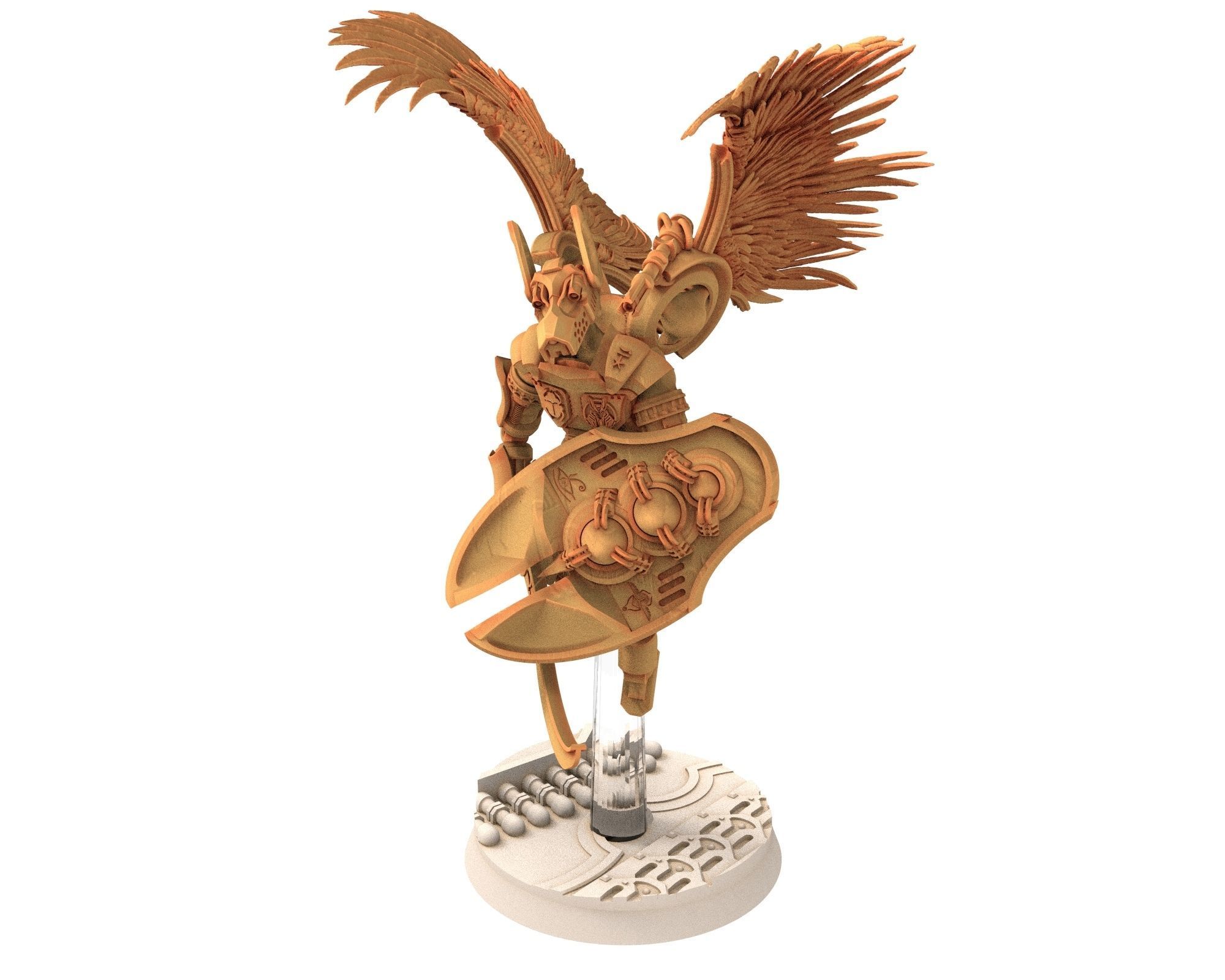 Anubis Akhet Thout Assault Battle Drone modular miniatures  3D print model_2