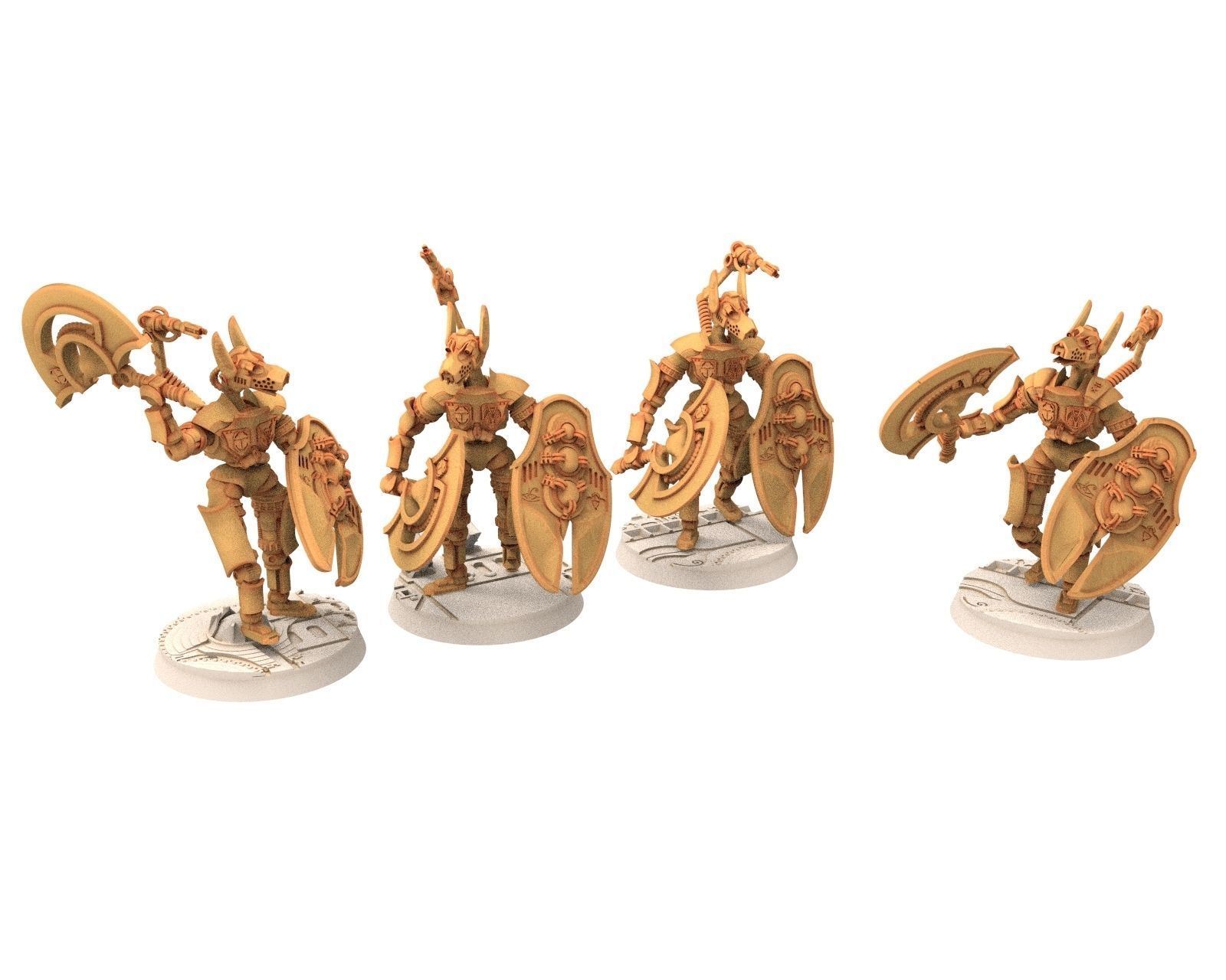 Anubis Akhet Thout Assault Battle Drone modular miniatures  3D print model_8