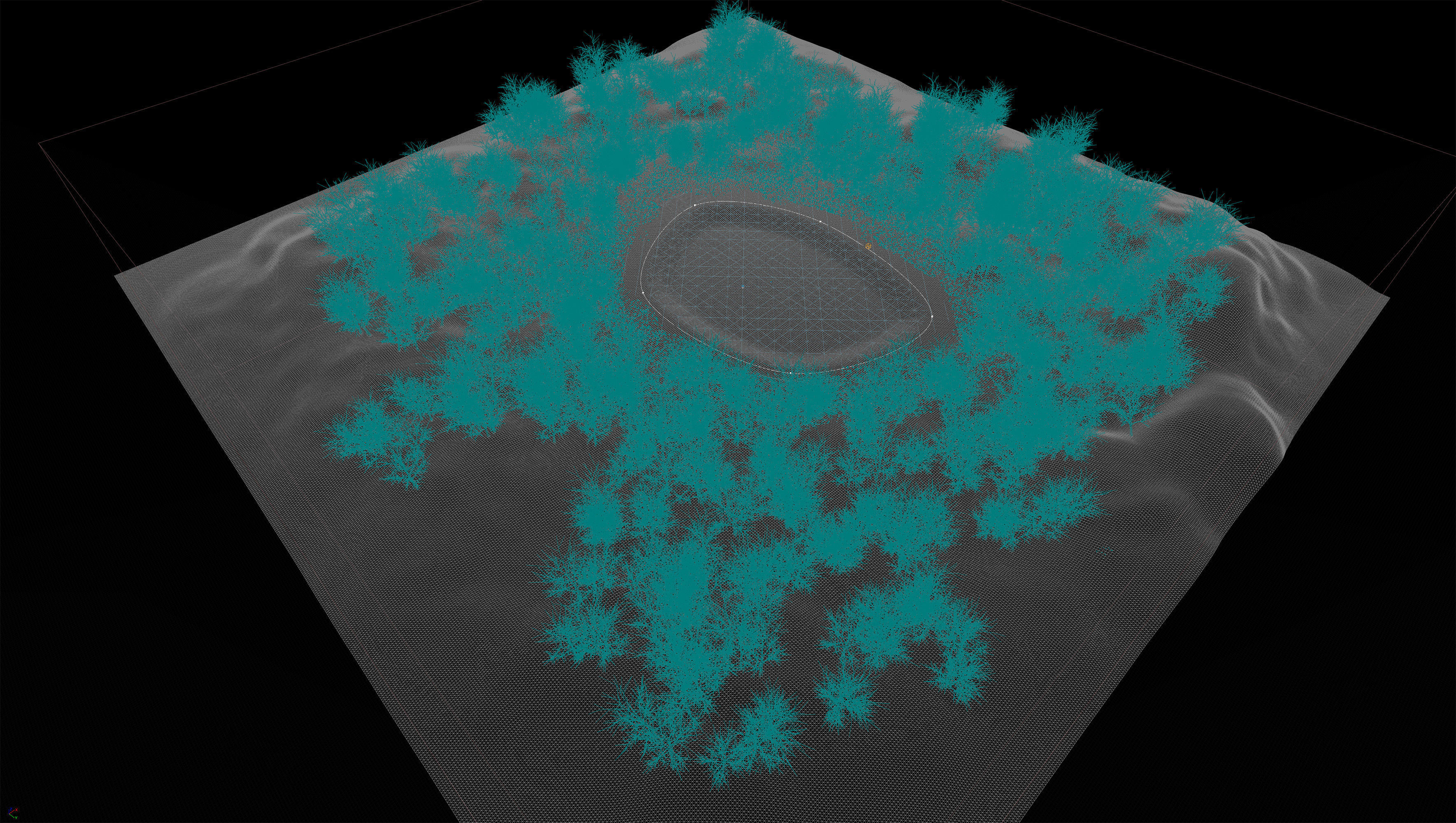 Forest Lake Oasis 3d scene 3D model_10