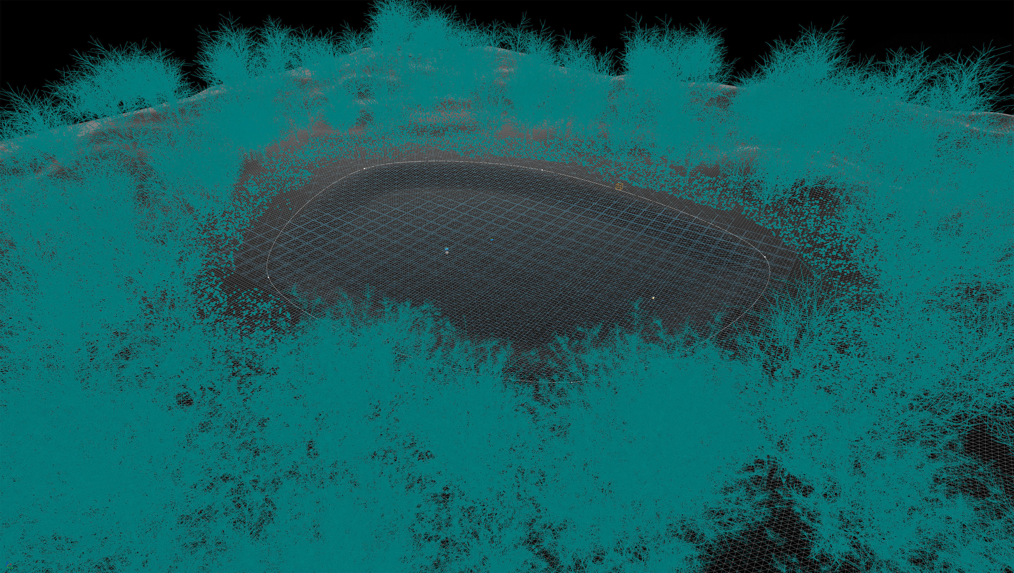 Forest Lake Oasis 3d scene 3D model_8