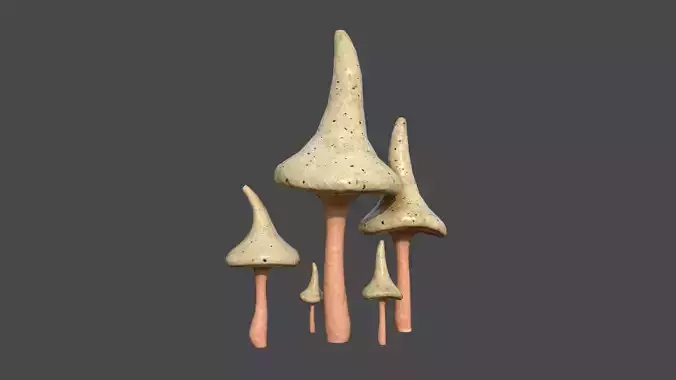 Fantasy Mushroom G11 Realistic - Scene Backdrop Design
