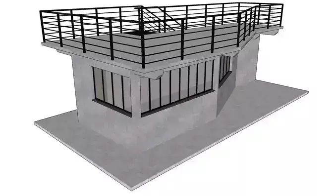 Kiosk - Guardhouse - Newsstand - Grocery 3D model