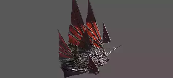 Great Khan Red fin Ship 