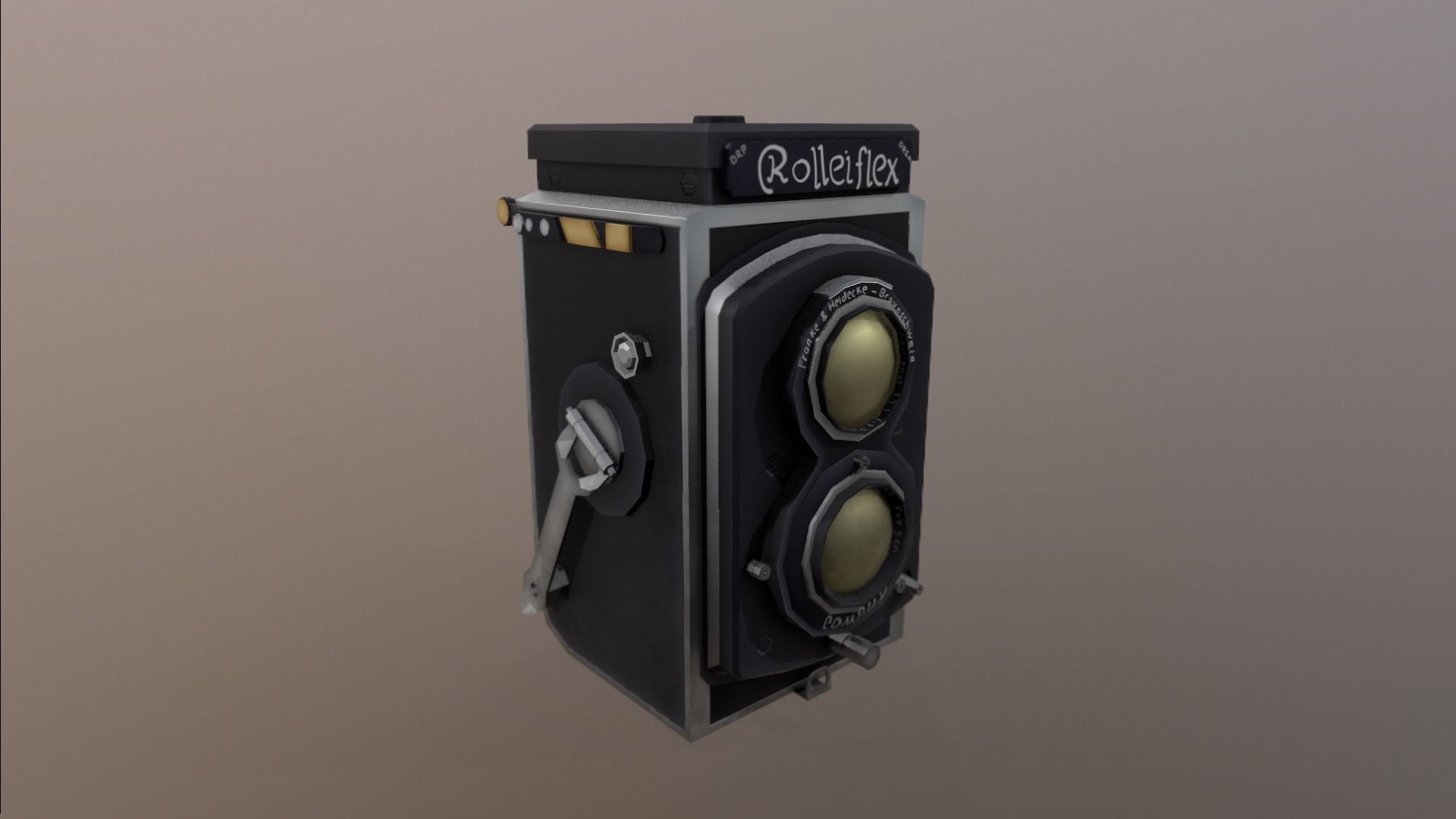Stylized Vintage Cam Low-poly 3D model_20