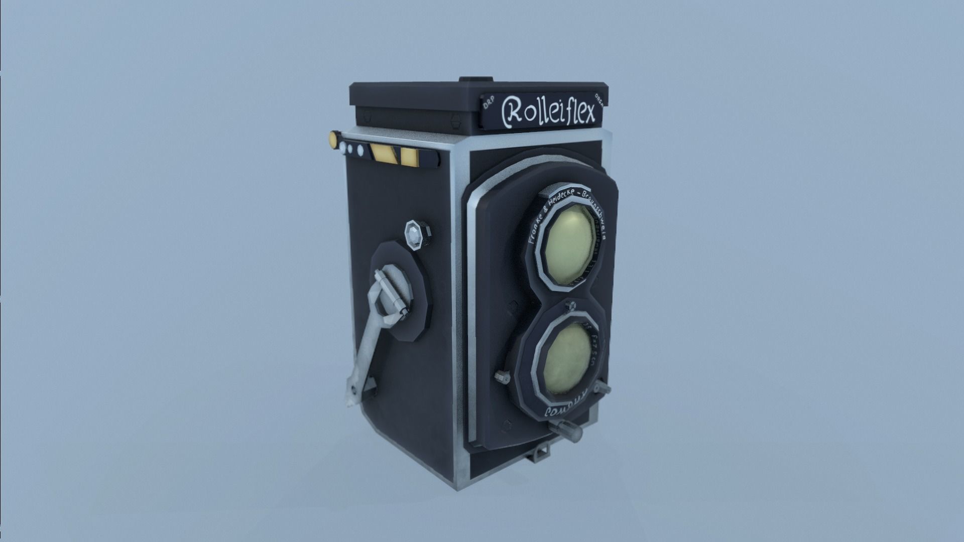 Stylized Vintage Cam Low-poly 3D model_8