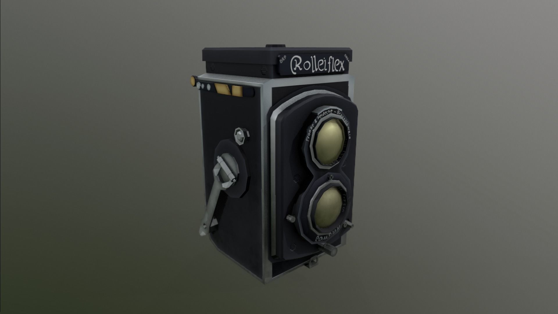 Stylized Vintage Cam Low-poly 3D model_25