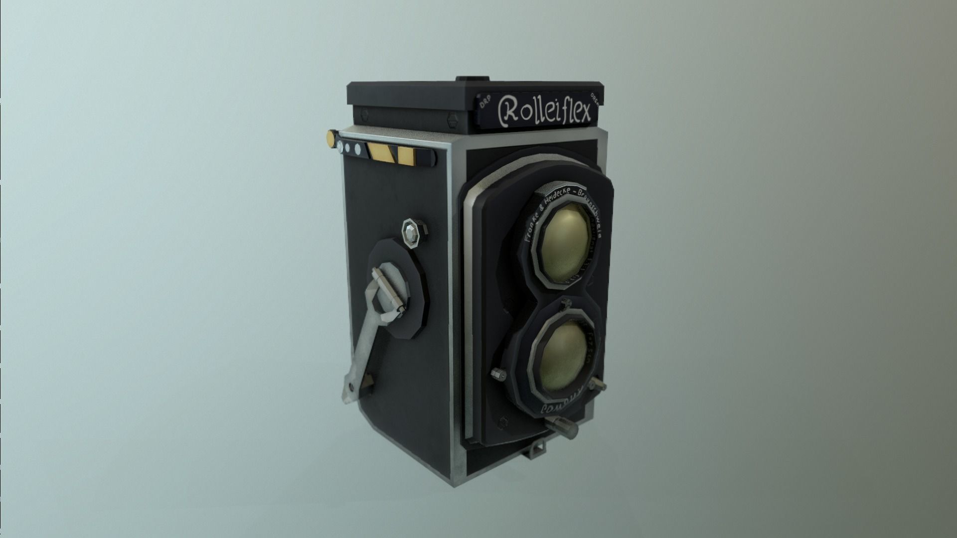 Stylized Vintage Cam Low-poly 3D model_12
