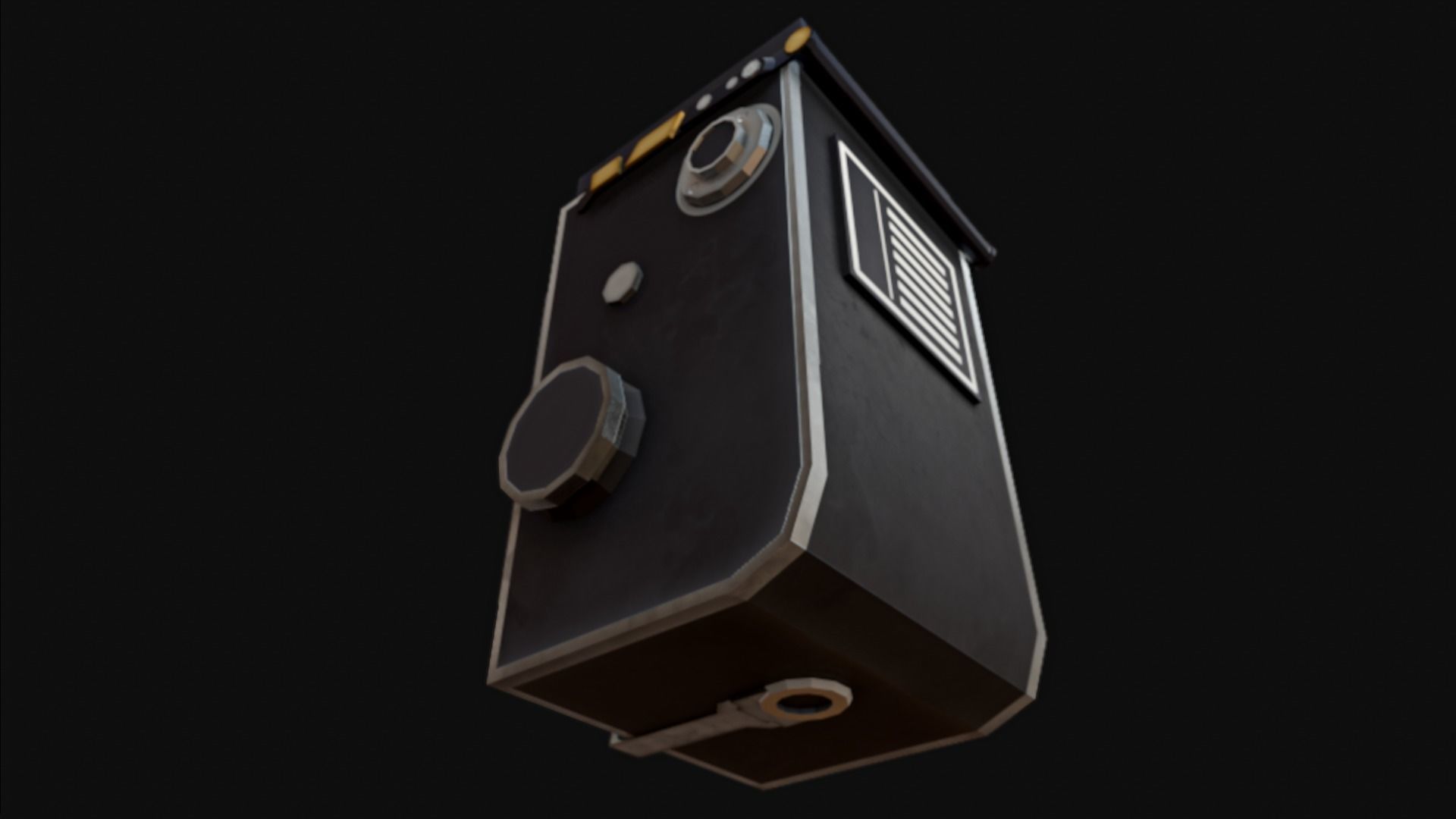 Stylized Vintage Cam Low-poly 3D model_4
