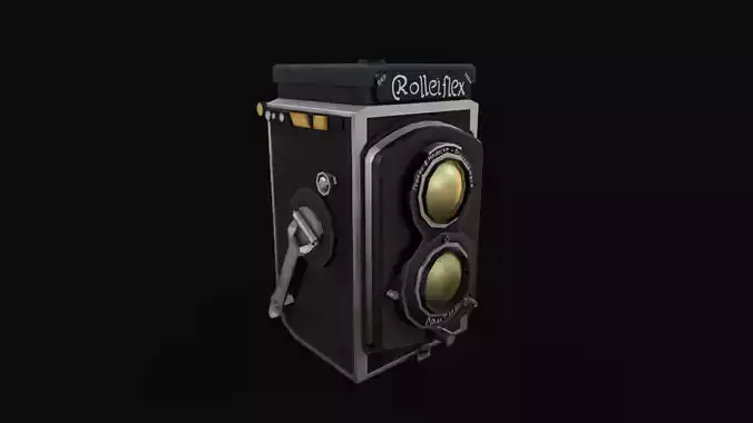 Stylized Vintage Cam Low-poly 3D model