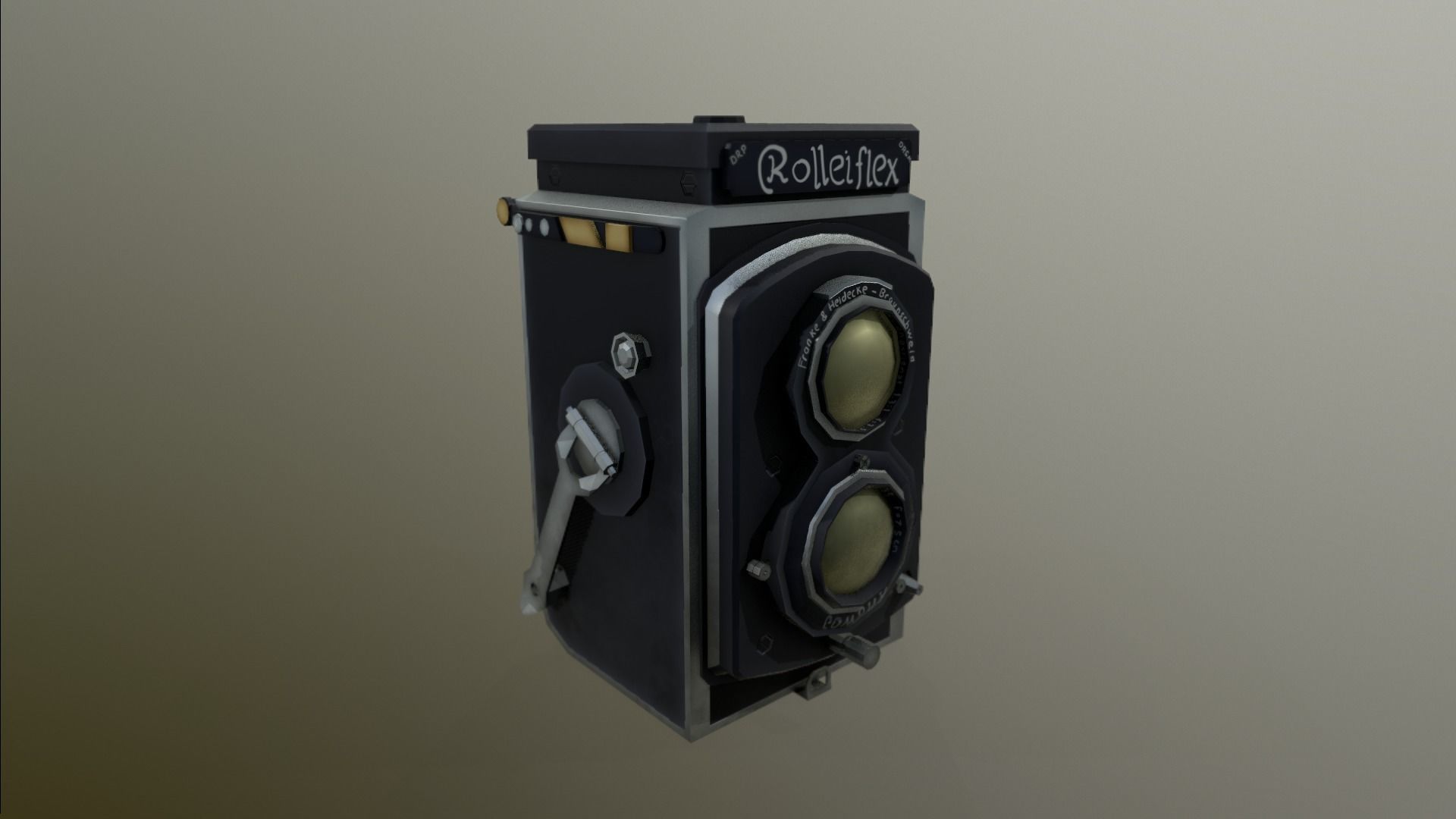 Stylized Vintage Cam Low-poly 3D model_17