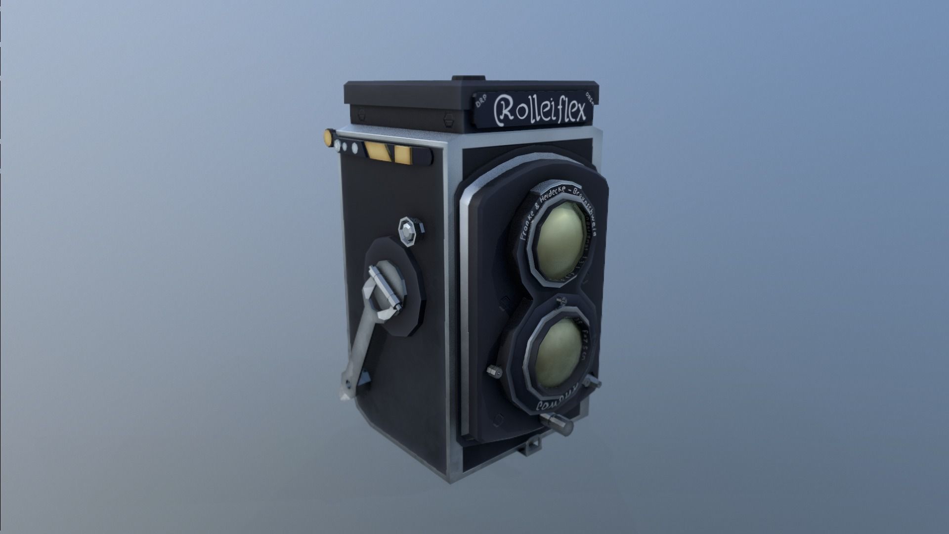 Stylized Vintage Cam Low-poly 3D model_21