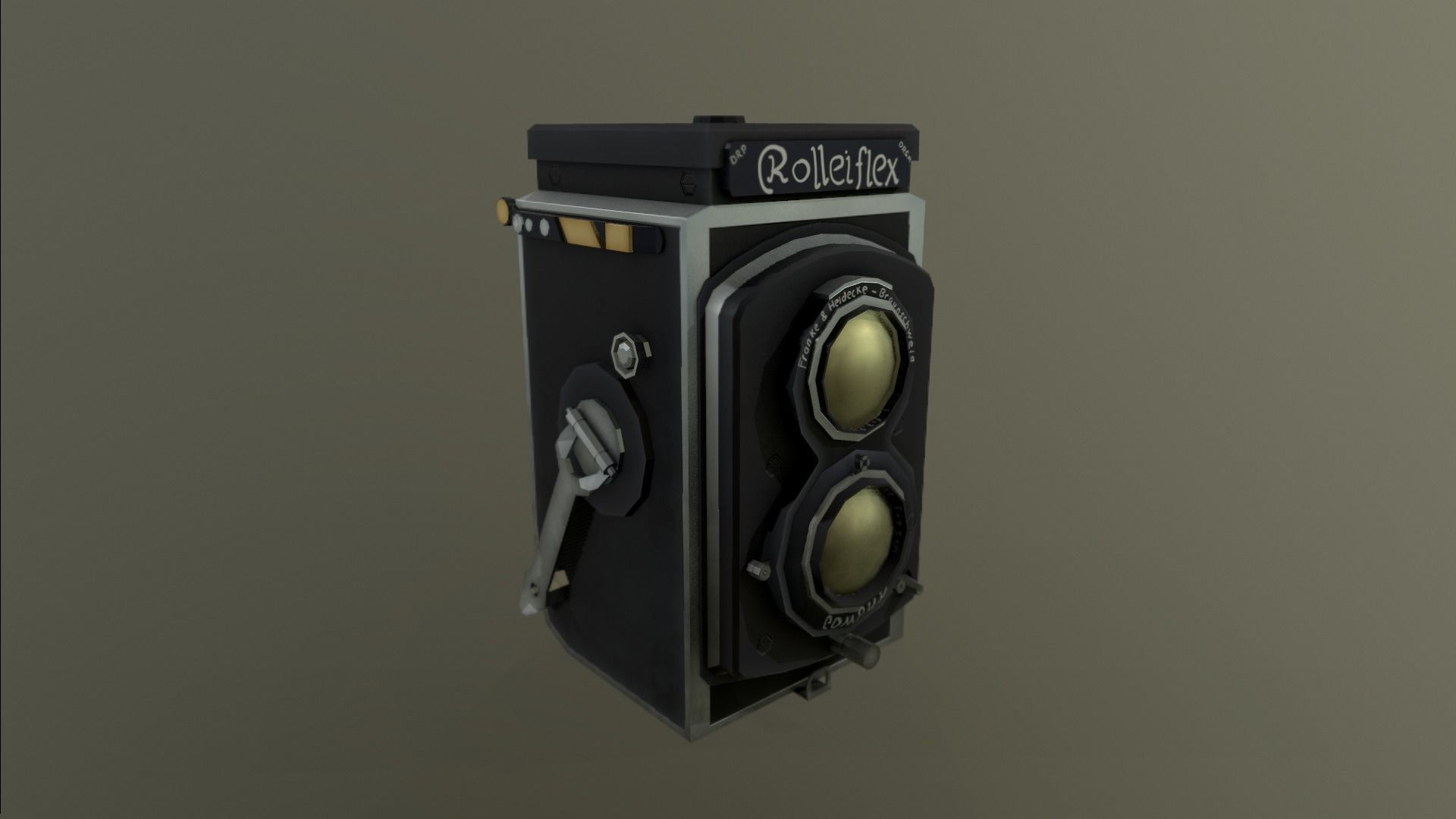 Stylized Vintage Cam Low-poly 3D model_24