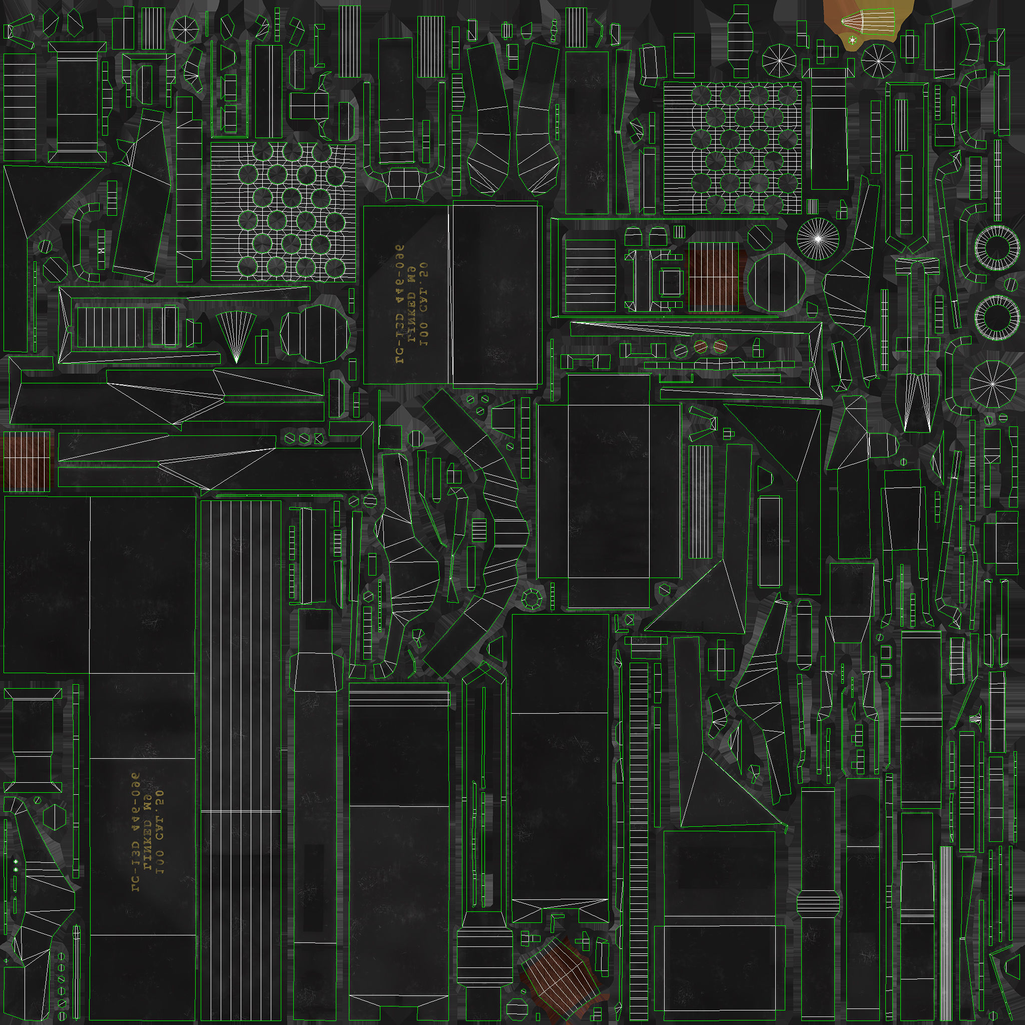 M2 Browning Machine Gun Low-poly 3D model_16