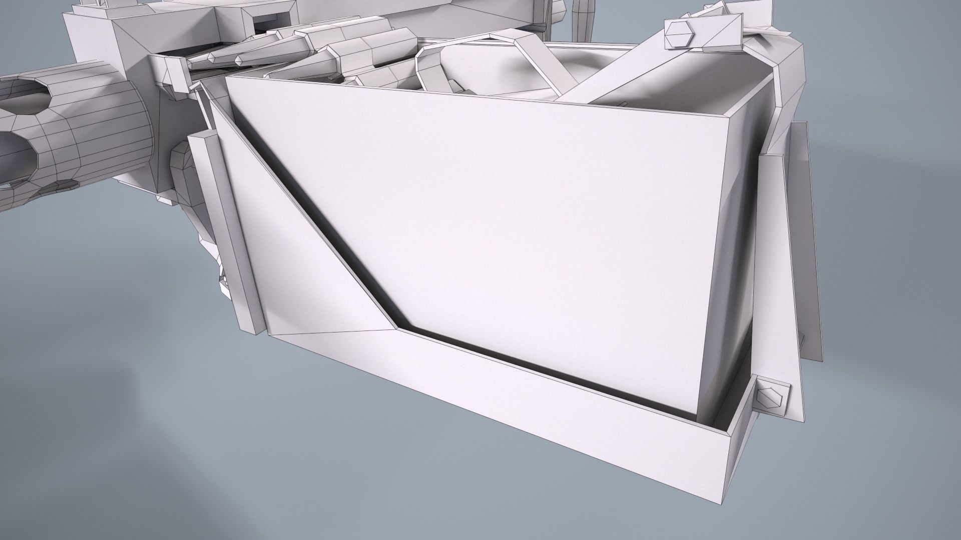 M2 Browning Machine Gun Low-poly 3D model_11