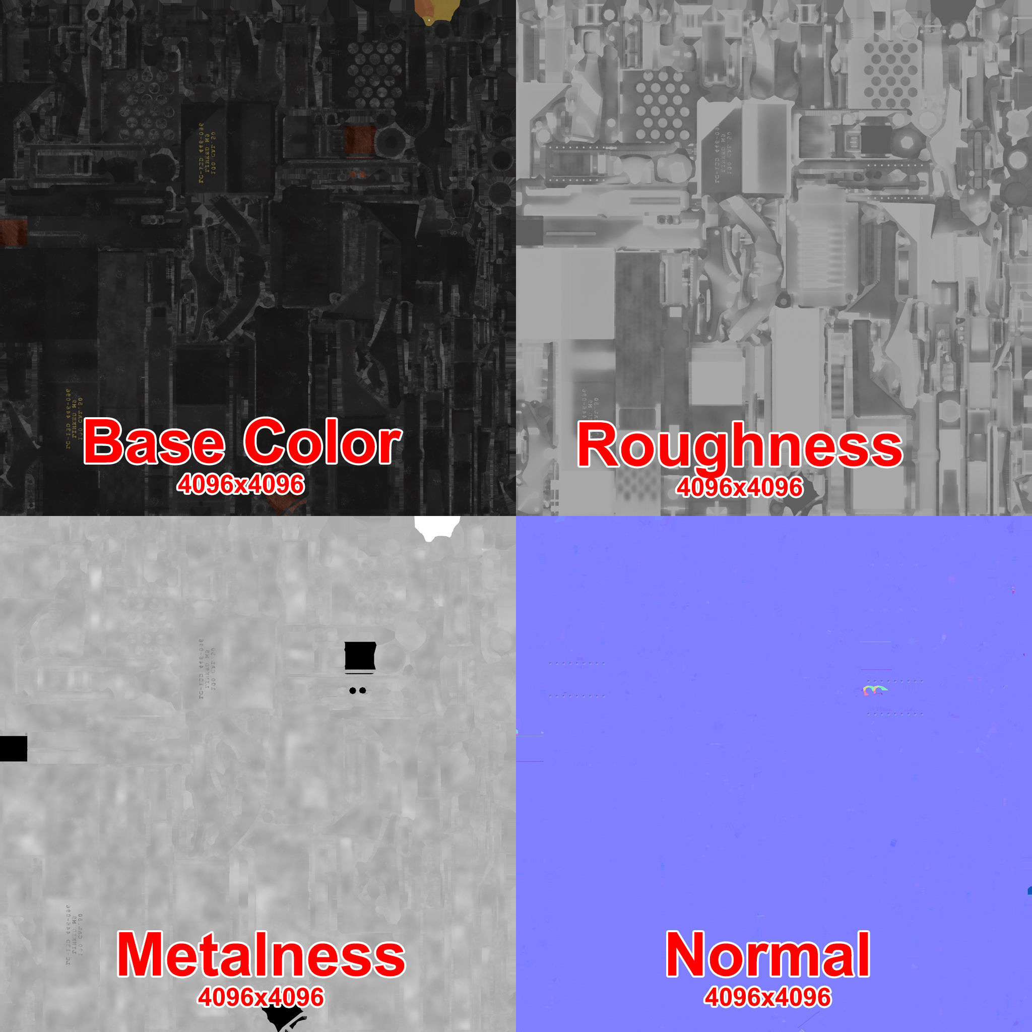 M2 Browning Machine Gun Low-poly 3D model_14