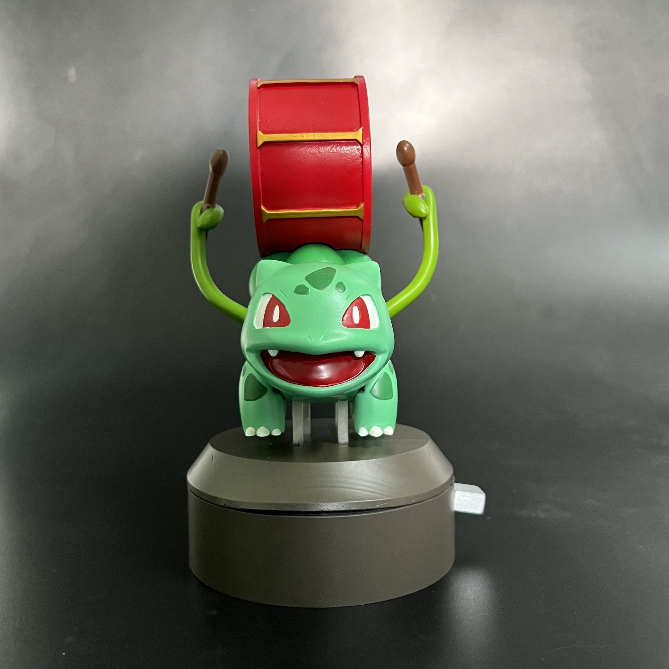 POKEMON BULBASAUR DRUM AUTOMATA - ARTICULATED FLEXI 3D print model_1