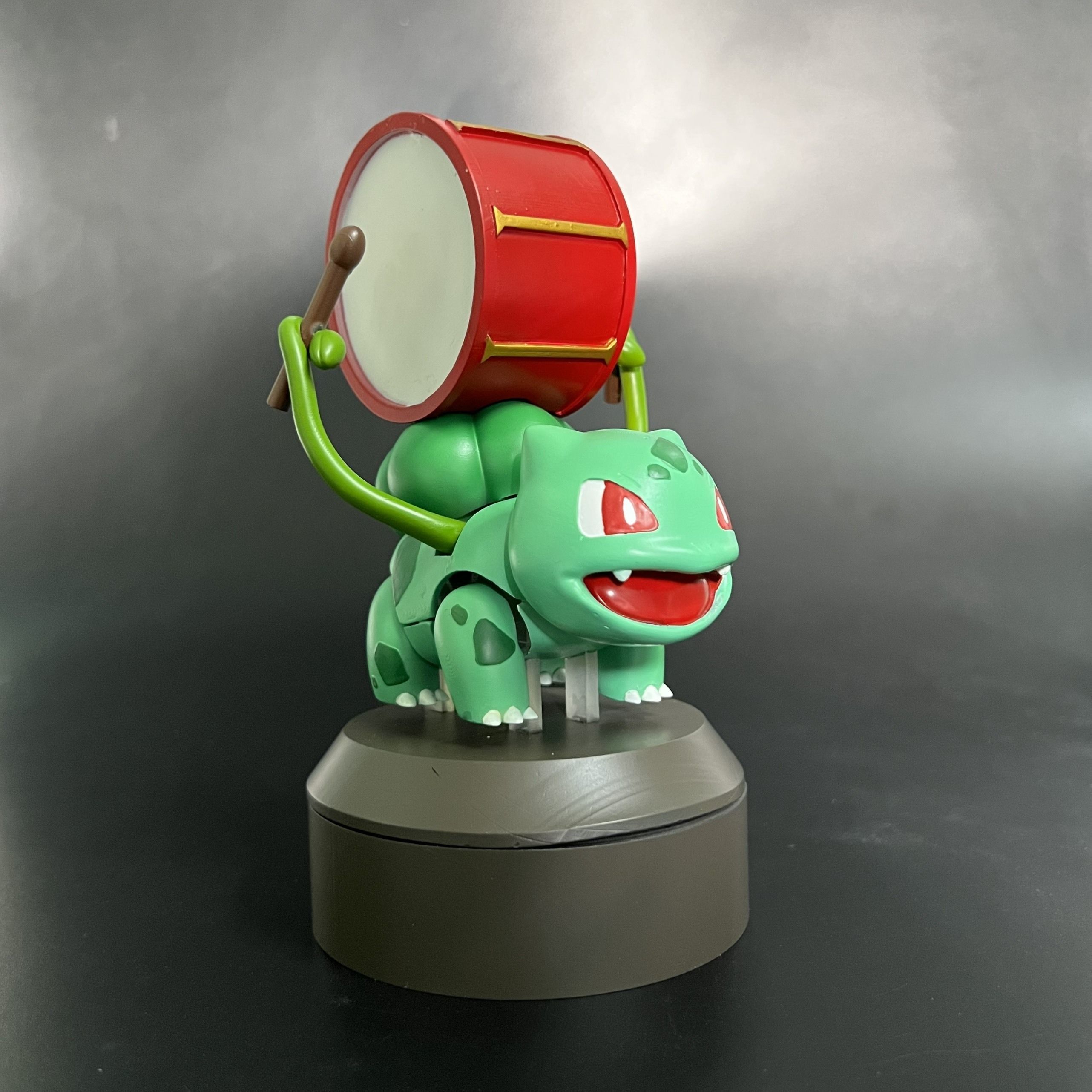 POKEMON BULBASAUR DRUM AUTOMATA - ARTICULATED FLEXI 3D print model_2