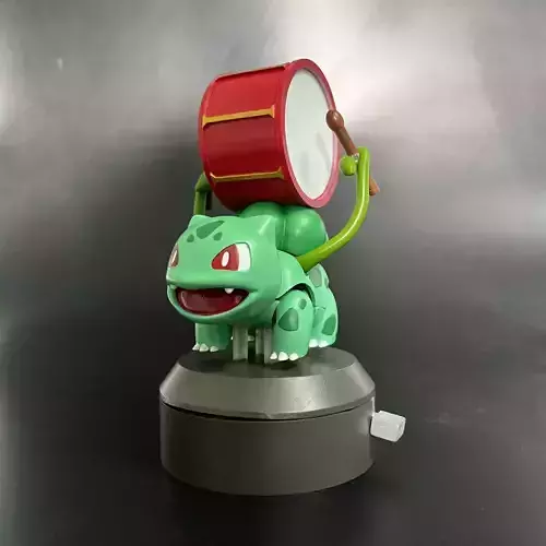 POKEMON BULBASAUR DRUM AUTOMATA - ARTICULATED FLEXI 3D print model
