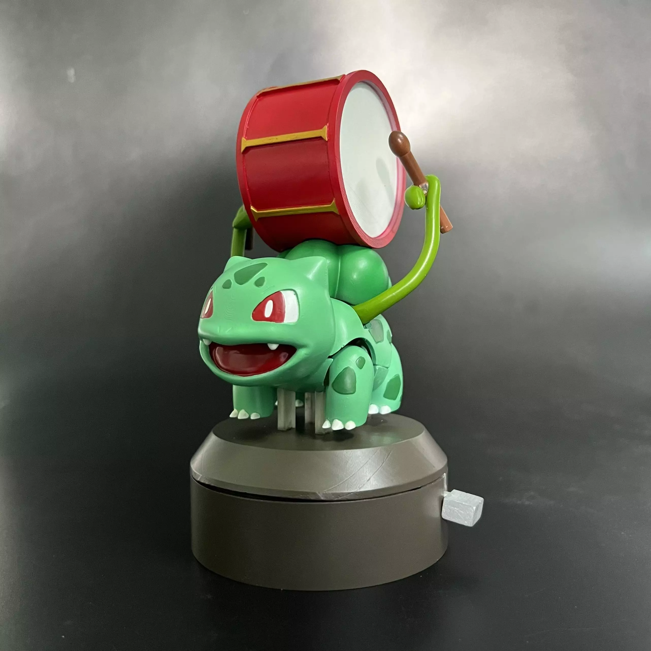 POKEMON BULBASAUR DRUM AUTOMATA - ARTICULATED FLEXI 3D print model_0