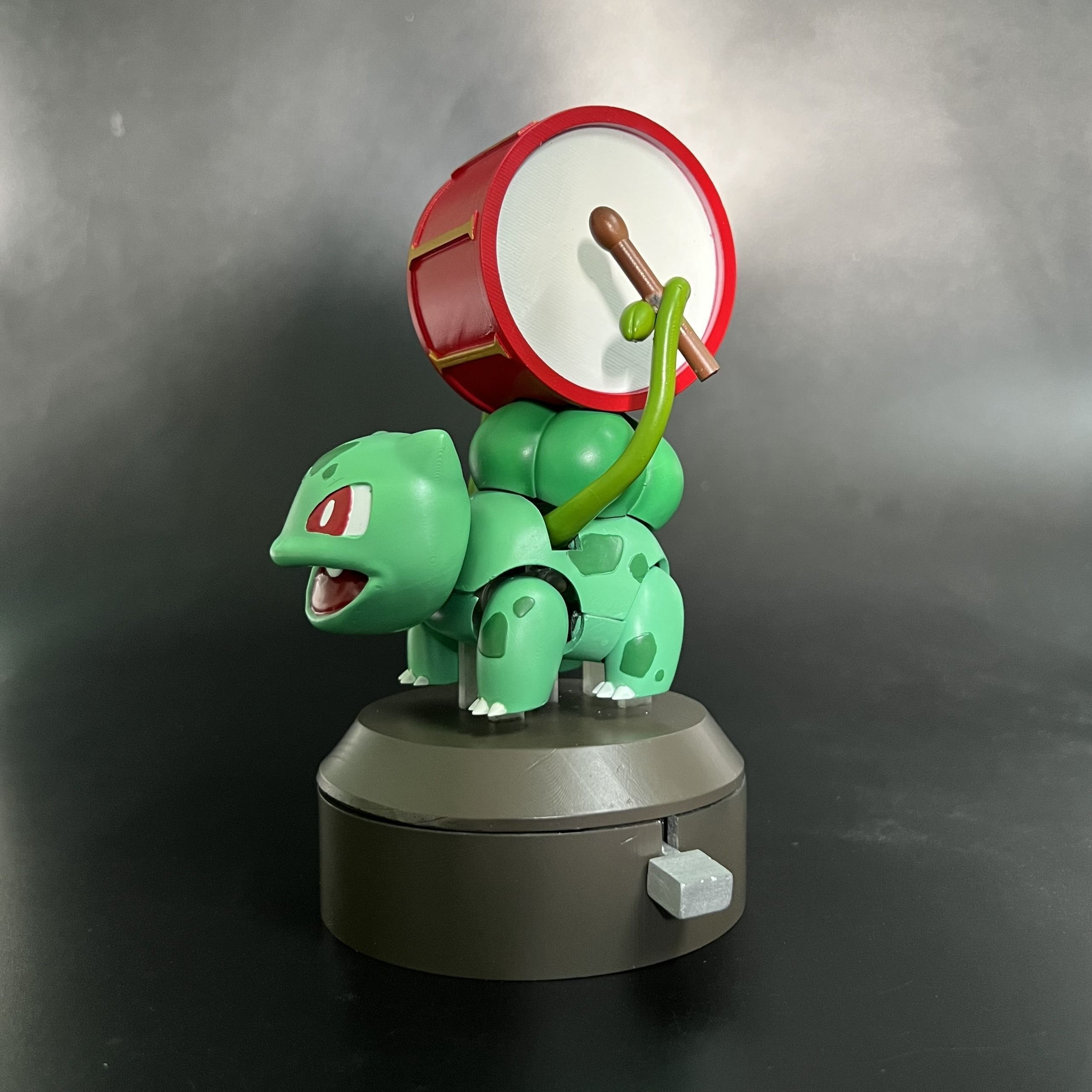 POKEMON BULBASAUR DRUM AUTOMATA - ARTICULATED FLEXI 3D print model_3