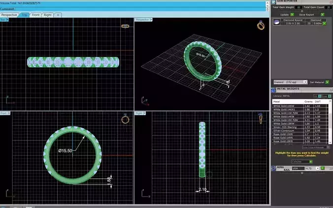 Women Diamond Wedding Ring R120