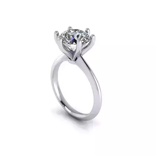 Solitaire Diamond Women Engagement Ring R126
