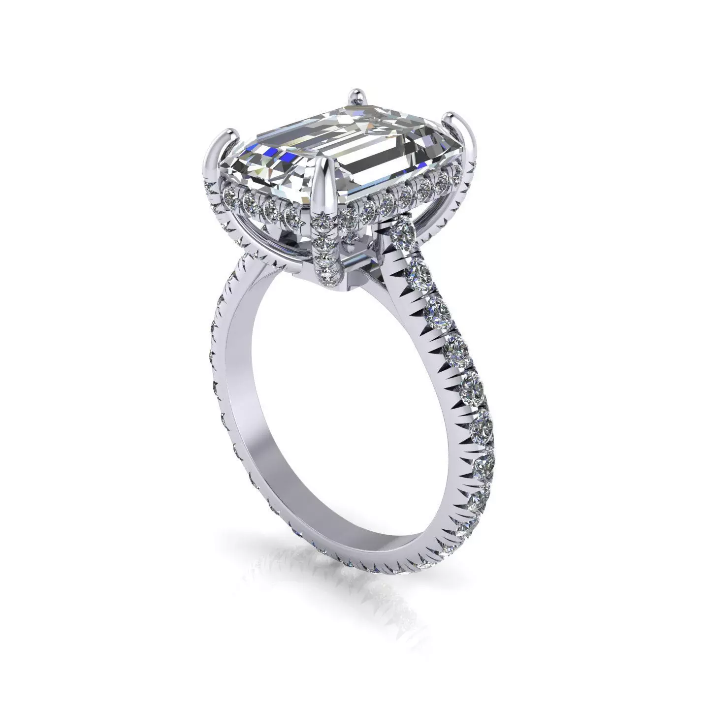 Solitaire Women Diamond Wedding Ring R129 3D print model