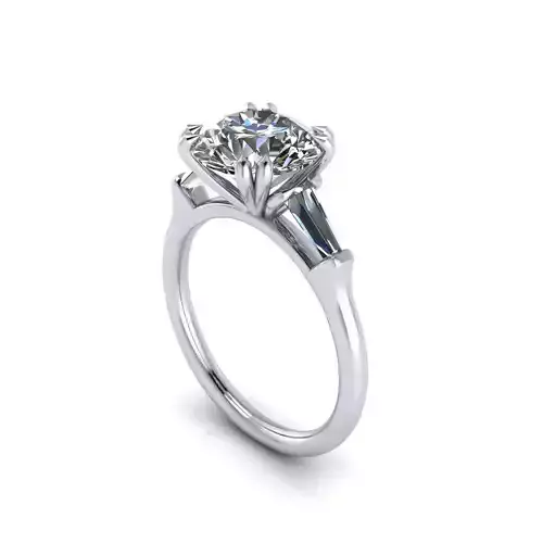 Three-stone Diamond Women Ring R93
