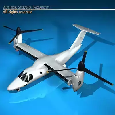 BA609 TiltRotor 3D model