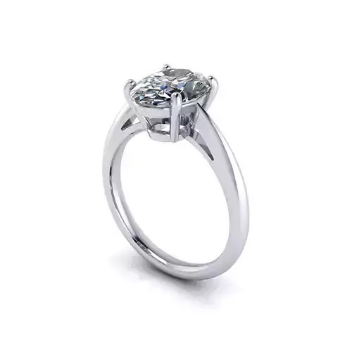 Solitaire Diamond Women Engagement Ring R46