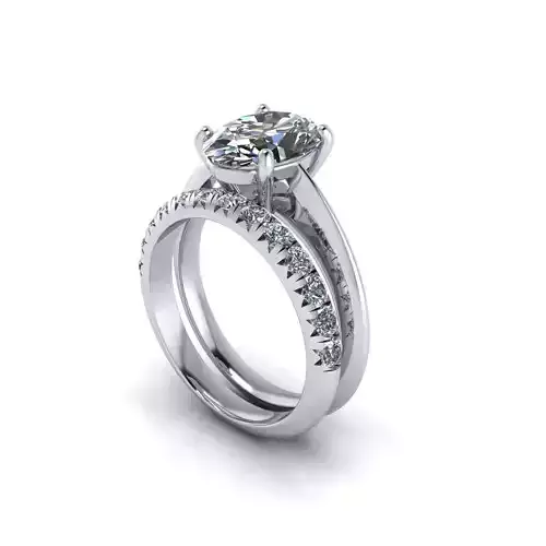 Matching Diamond Engagement Ring R82