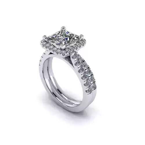 Matching Diamond Wedding Ring R61