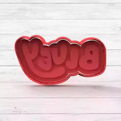 Bluey Logo Cookie Cutter STL
