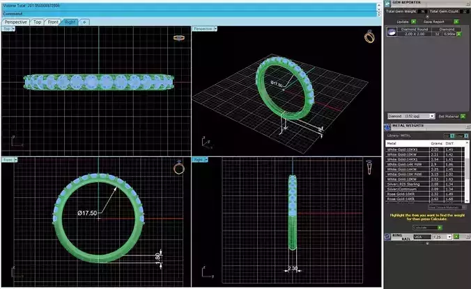 Diamond Women Ring R73