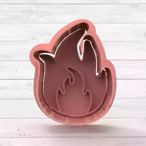 Fire Firefighter Cookie Cutter STL