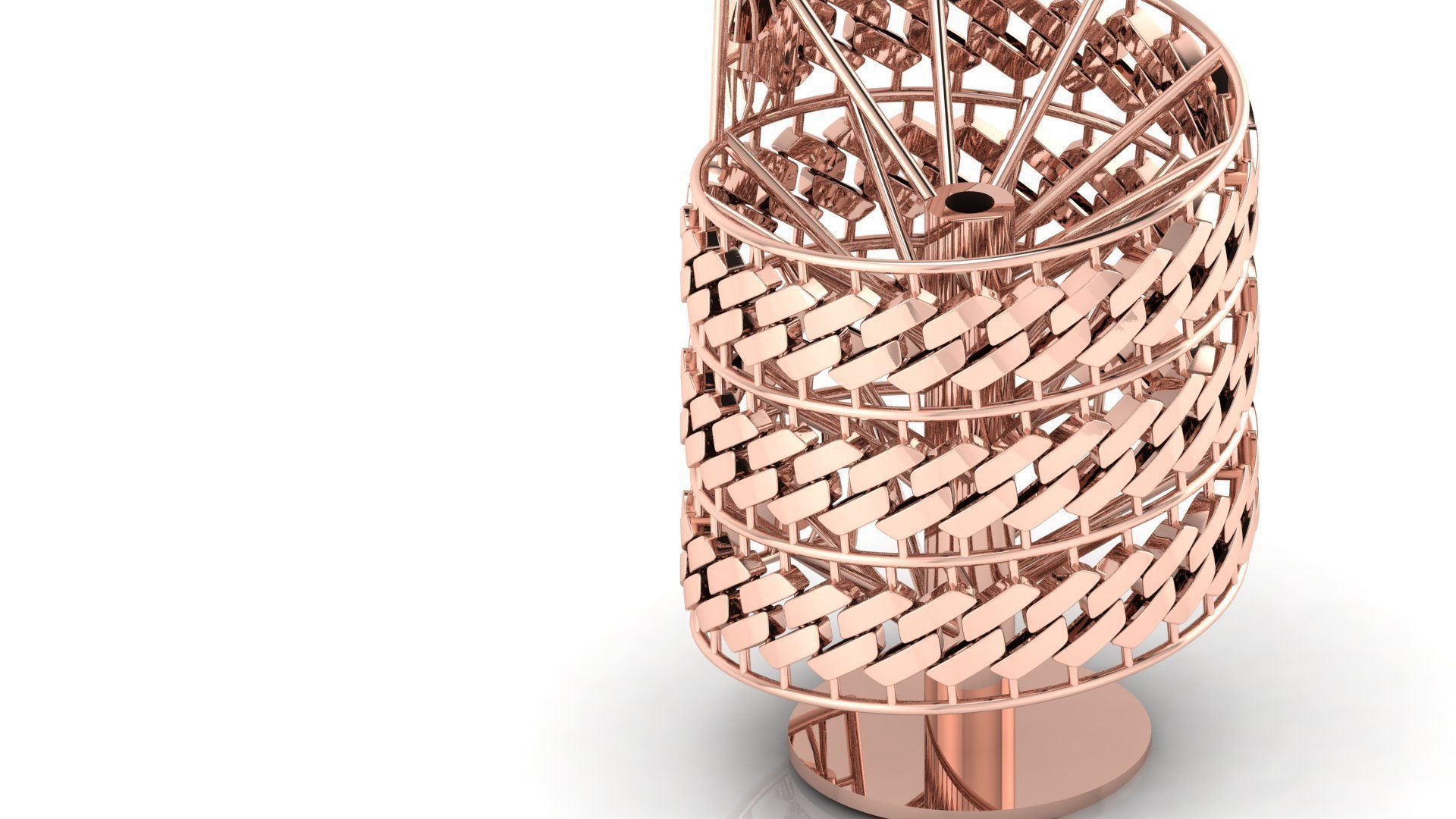 12 MM New MIAMI CUBAN LINK PONG SET FOR BRACELET OR NECKLACE 3D print model_4