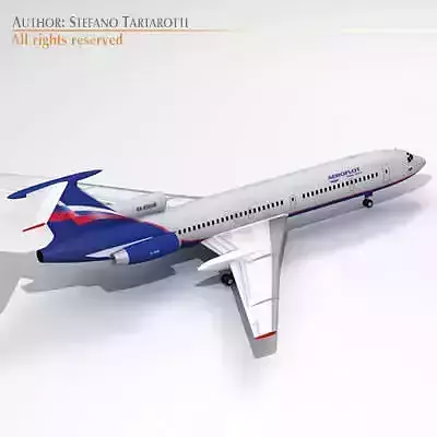 Tu-154 aeroflot 3D model