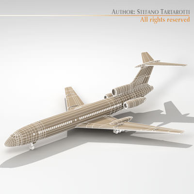 Tu-154 aeroflot 3D model_7
