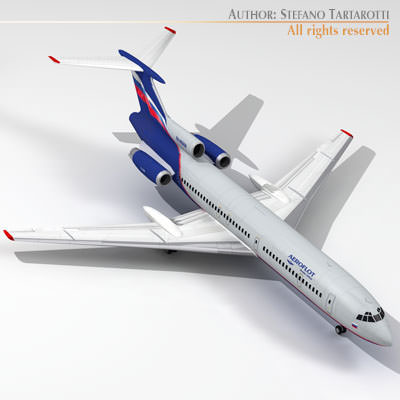 Tu-154 aeroflot 3D model_6