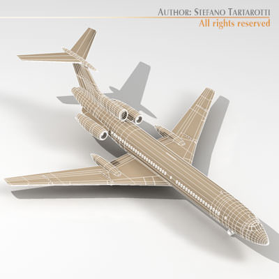 Tu-154 aeroflot 3D model_1