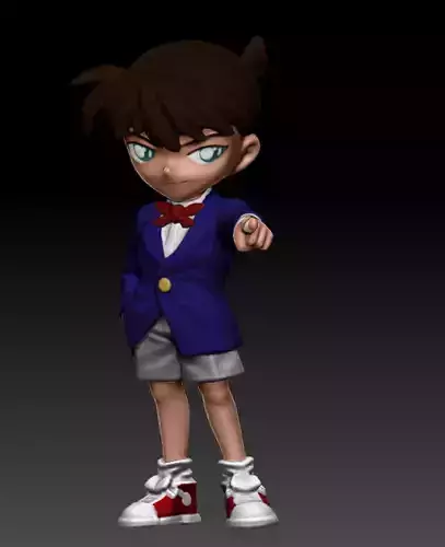 Conan the detective figure ready to 3D print