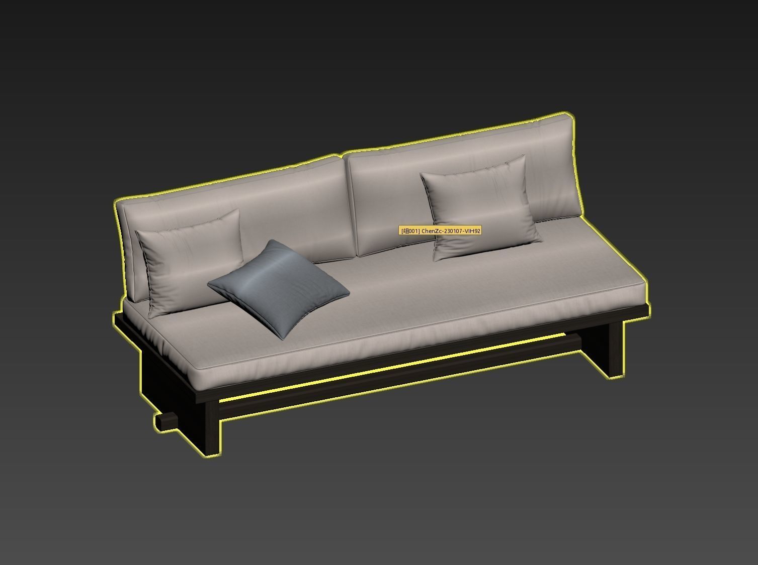 Sofa 3D model Free 3D model_6