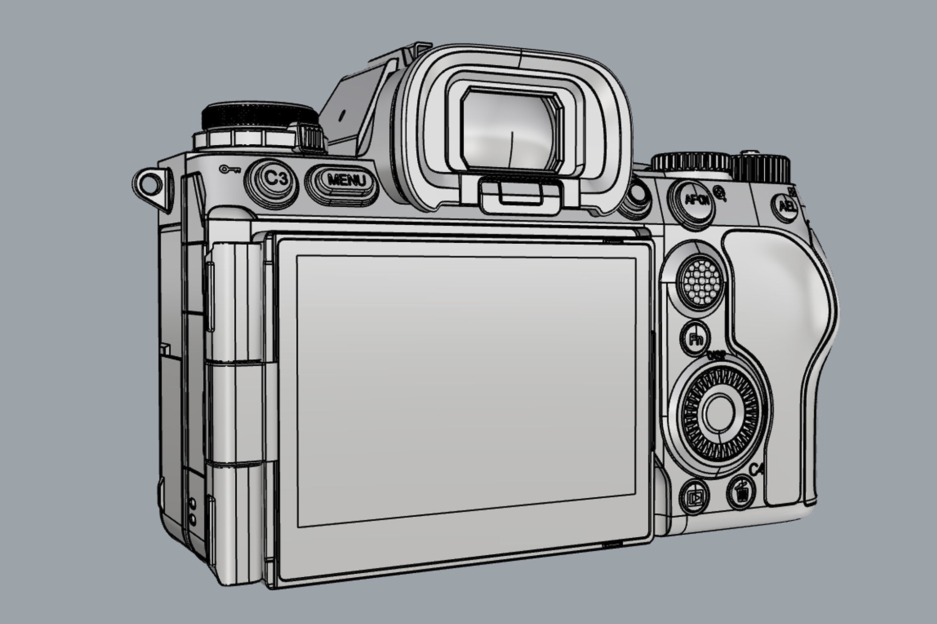 Sony Alpha 9 III Body Only 3D model_14