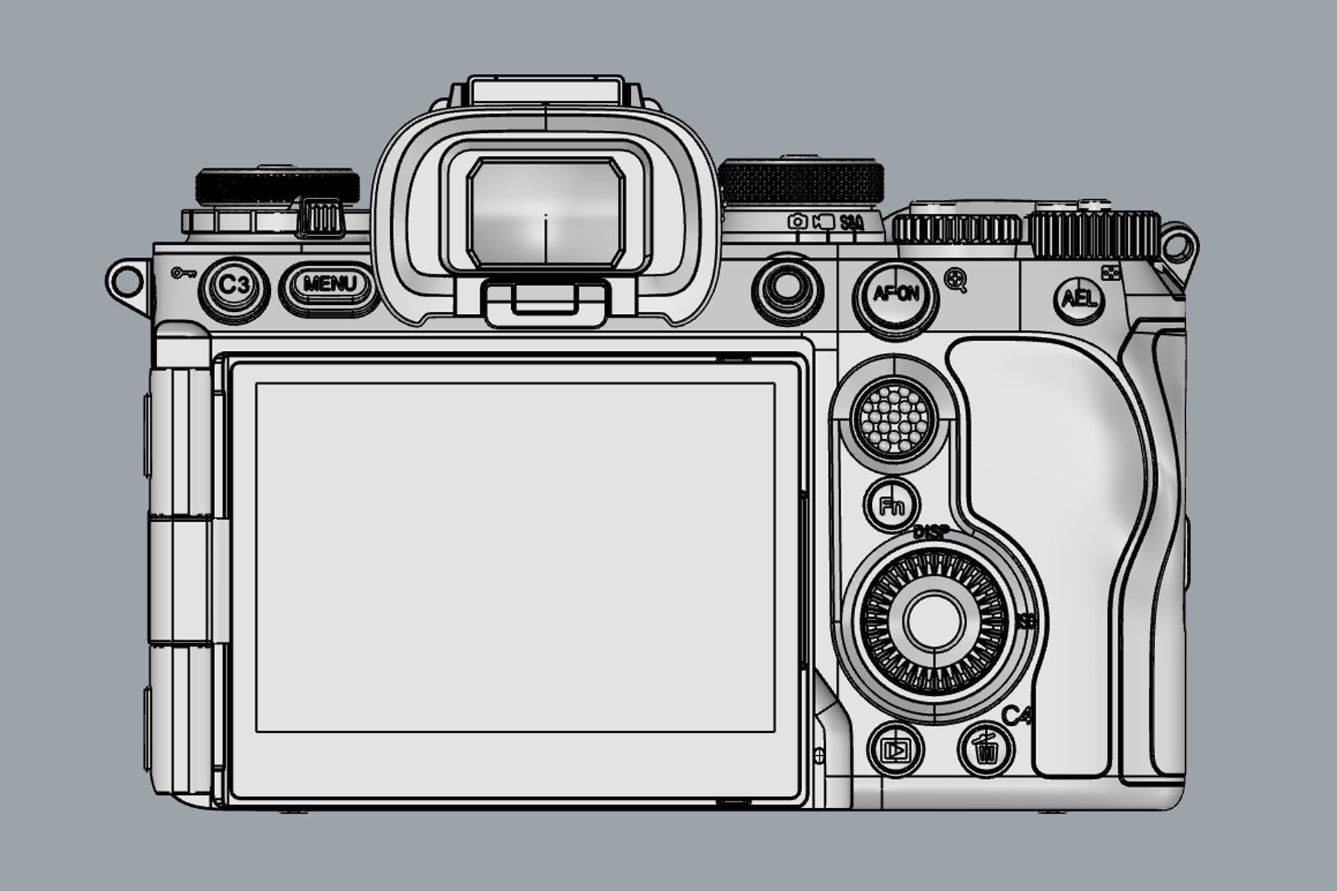 Sony Alpha 9 III Body Only 3D model_10