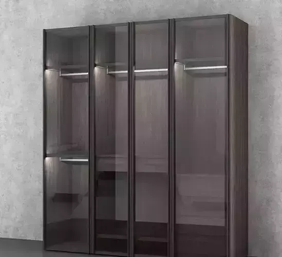 glass wardrobe 3d model 