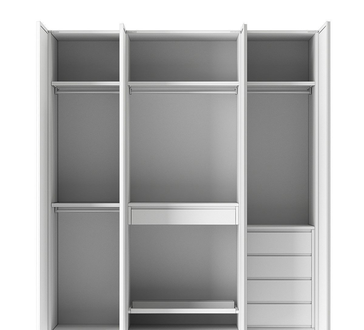 glass wardrobe 3d model  Low-poly 3D model_5
