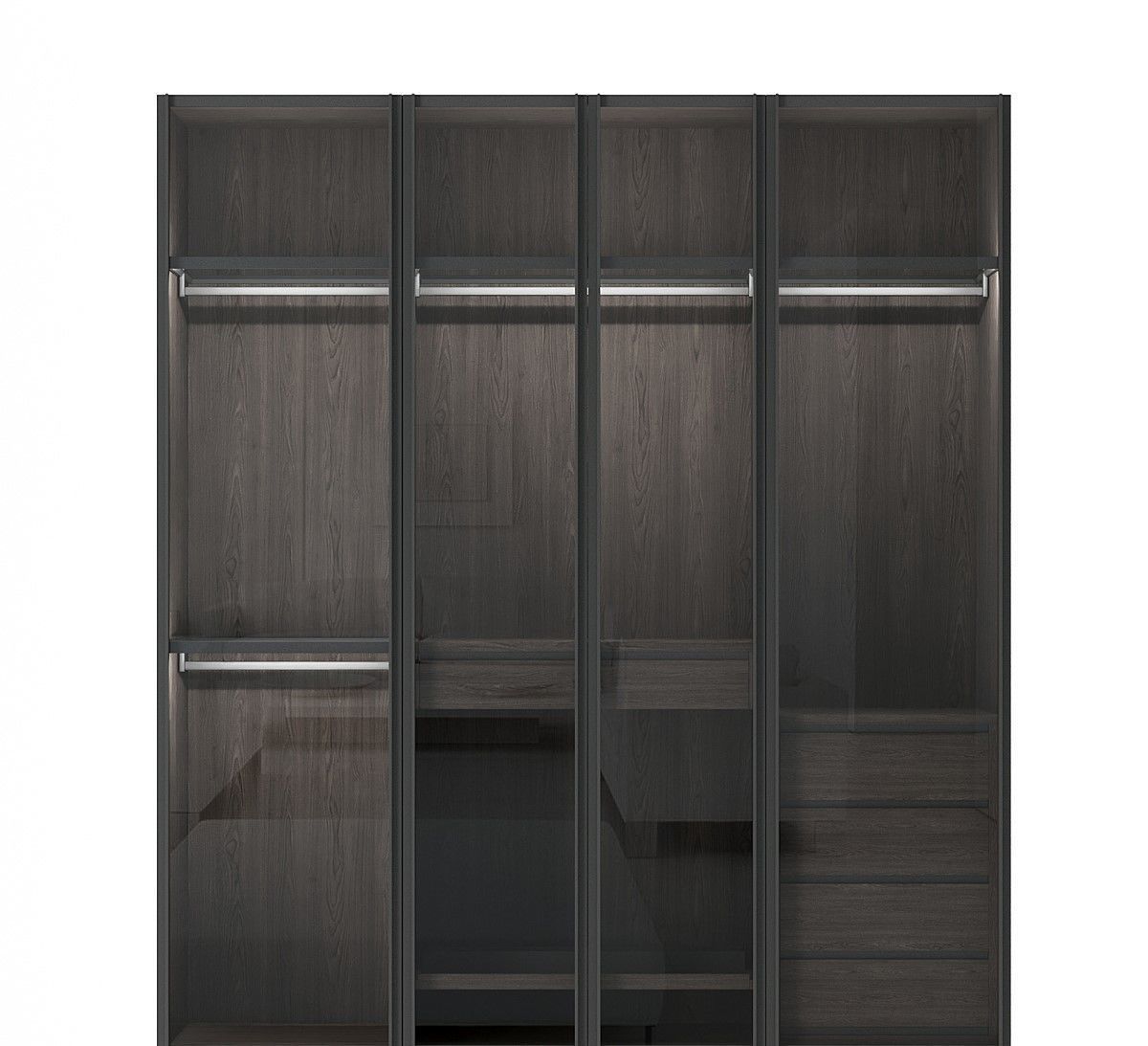 glass wardrobe 3d model  Low-poly 3D model_3