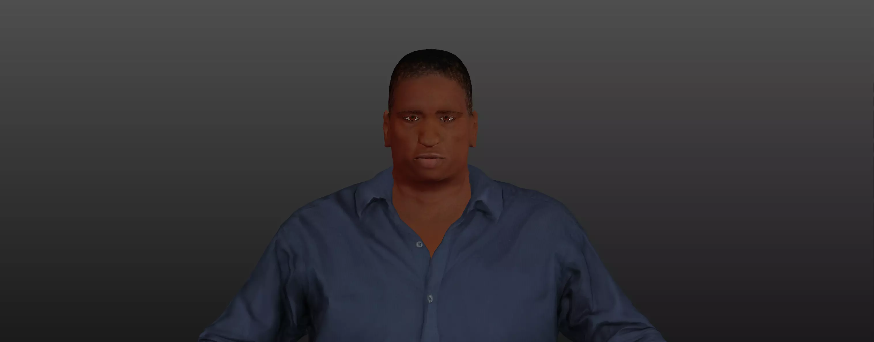 FAT BLACK MAN 3D model_0
