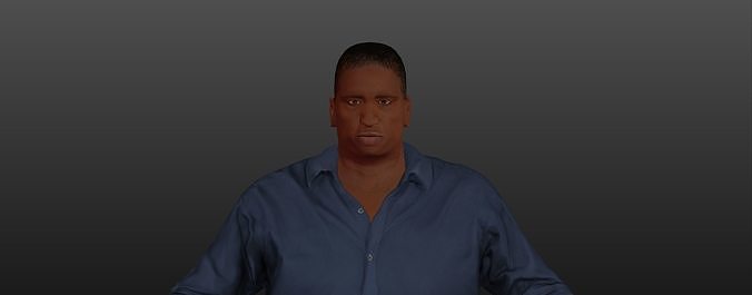 FAT BLACK MAN 3D model
